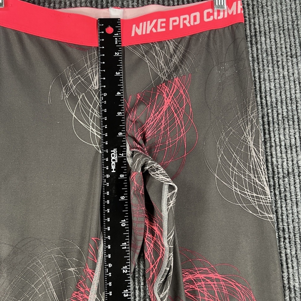 Nike Leggings Pro Combat Dri-Fit Womens Size Small Compression Gray Pink - Picture 12 of 14